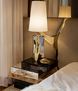 Boca do Lobo Lapiaz Table Lamp on a bedside table