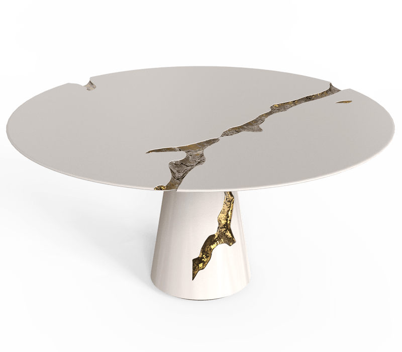 Boca do Lobo Lapiaz White Dining Table: Modern Luxury for Your Dining Room - Experience a fresh perspective on luxury with the Boca do Lobo Lapiaz White Dining Table. This modern masterpiece elevates your dining space with a touch of timeless elegance.