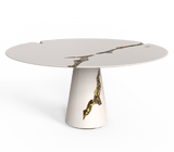 High-End Home Decor in White: The Captivating Lapiaz Dining Table by Boca do Lobo - Embrace a sophisticated aesthetic with the Lapiaz White Dining Table from Boca do Lobo. This high-end furniture piece reimagines the classic dining table in a stunning white finish, perfect for a modern luxury home.