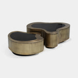 Boca do Lobo Wave Big Patina Center Table, angled view