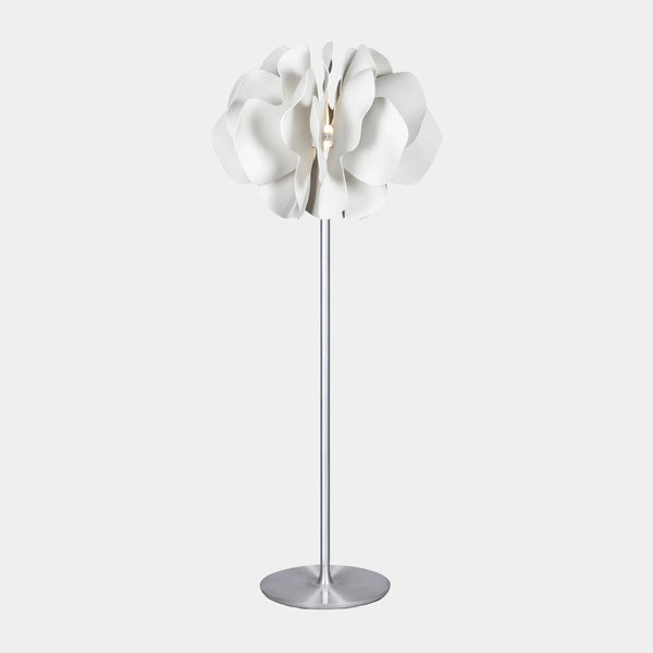 Bonita White Porcelain Petals Floor Lamp