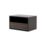 Laskasas Bowen Bedside Table in Black with transparent background