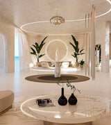 Caffe Latte Breve I Dining Table in a room setting