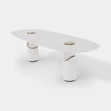 Caffe Latte Breve I Oval Dining Table, third view