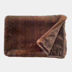 Brown Premium Faux Fur Throw