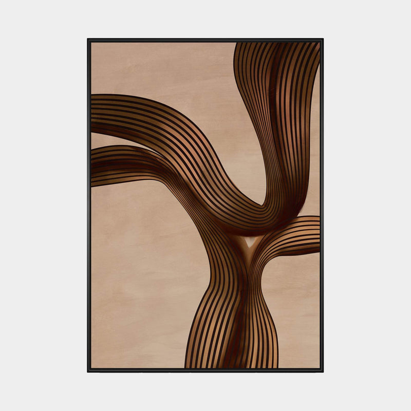 Brown Silk Vol. 2 Pictoclub Originals Luxury Wall Art, available from Touched Interiors UK
