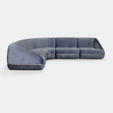 Liliana Luxury Modular Low Sectional Sofa With Gold Detailing