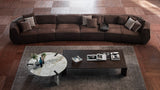 C.Z. Angled Slab Leg Luxury Coffee Table in a room setting