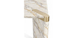 C.Z. Rectangular Marble Luxury Dining Table, detail