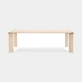 C.Z. Rectangular Marble Luxury Dining Table in travertine