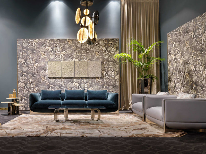 Sustainable Luxury: The Ca' Foscari Collection by Visionnaire. This modern collection, featuring a sofa, armchair, and pouffe, showcases a captivating interplay of contrasting textures and a commitment to sustainable design. Crafted with high-quality materials and featuring customizable elements, it allows you to create a personalised haven of comfort.