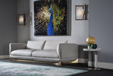A Symphony of Contrasts: The Ca' Foscari Collection. This captivating collection by Visionnaire features a modern design aesthetic. The image showcases the interplay of a sleek, curved stainless steel base with soft, luxurious velvet upholstery. This play on textures creates a visually intriguing focal point for any living space.