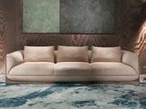 Unwind in Style: The Ca' Foscari Pouffe by Visionnaire. The perfect complement to the Ca' Foscari Sofa and Armchair, this luxurious pouffe adds extra seating or a comfortable footrest. Visionnaire's commitment to quality and design is evident in every detail, from the contrasting textures to the customisable metal finishes.