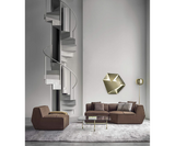 Tangram 24K Gold Plated Stainless Steel Large Lamp: Luxury Geometric Lighting