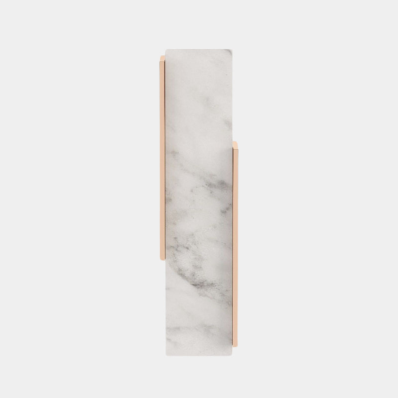 Carrara Marble Wall Light with Rose Gold Detailing