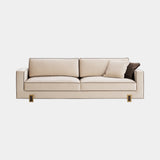 Casa Magna Luso Sofa, ivory fabric with antique brass feet, available from Touched Interiors UK