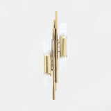 Castro Lighting Byron Wall Light in gold-plated brass with clear glass, available from Touched Interiors UK