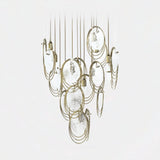Castro Lighting Coral Suspension Lamp in gold-plated brass with textured glass, available from Touched Interiors UK