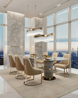 Castro Lighting Eléa Glass Dining Table, second view