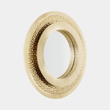 Castro Lighting Golden Eye Mirror in polished brass, available from Touched Interiors UK