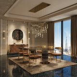 Castro Lighting Eléa Glass Dining Table, third view
