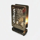 Castro Lighting Safari Table Lamp in gold-plated brass, available from Touched Interiors UK