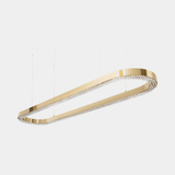 Castro Lighting Metis Snooker Suspension Lamp in gold-plated brass, available from Touched Interiors UK