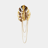 Castro Lighting Rainforest Wall Light in gold-plated brass with glass, available from Touched Interiors UK