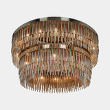 Castro Lighting Streamline Suspension Lamp in gold-plated brass, available from Touched Interiors UK