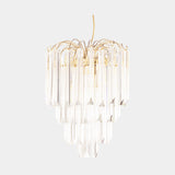 Castro Lighting Lotus Pendant Light in gold-plated brass, available from Touched Interiors UK