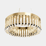 Castro Lighting Skylar Suspension Lamp in gold-plated brass with crystals, available from Touched Interiors UK