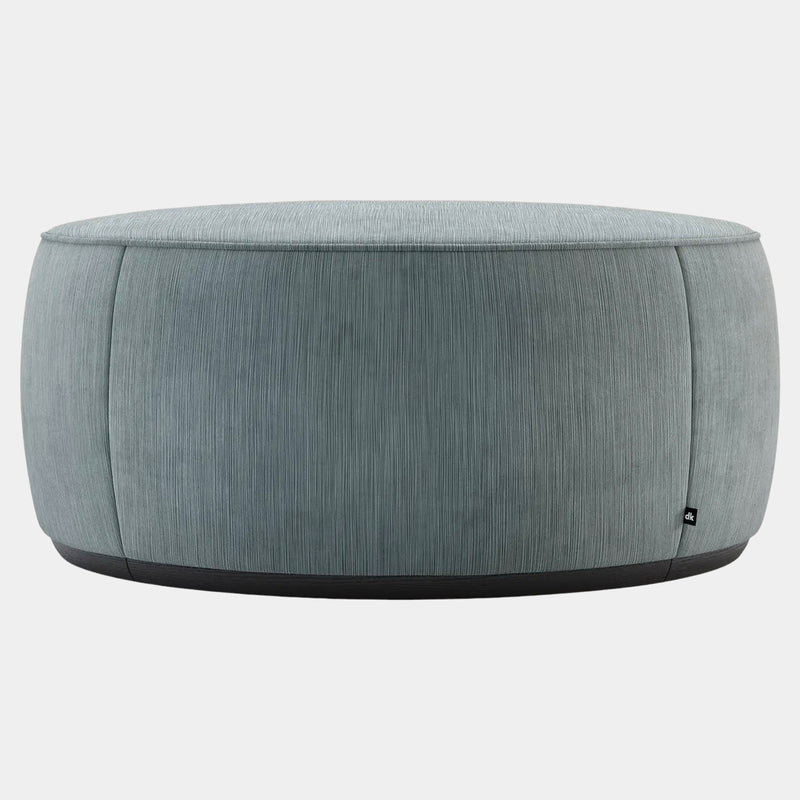 Catherine Luxury Pouf with Black Ash Wooden Base