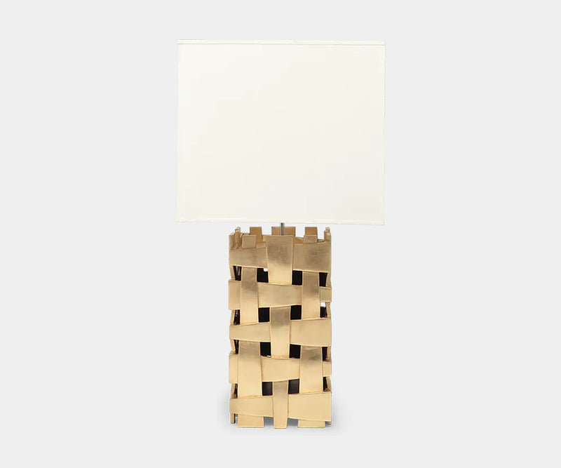 Christopher Guy Willow Table Lamp | Hand-Carved Gold Leaf Design