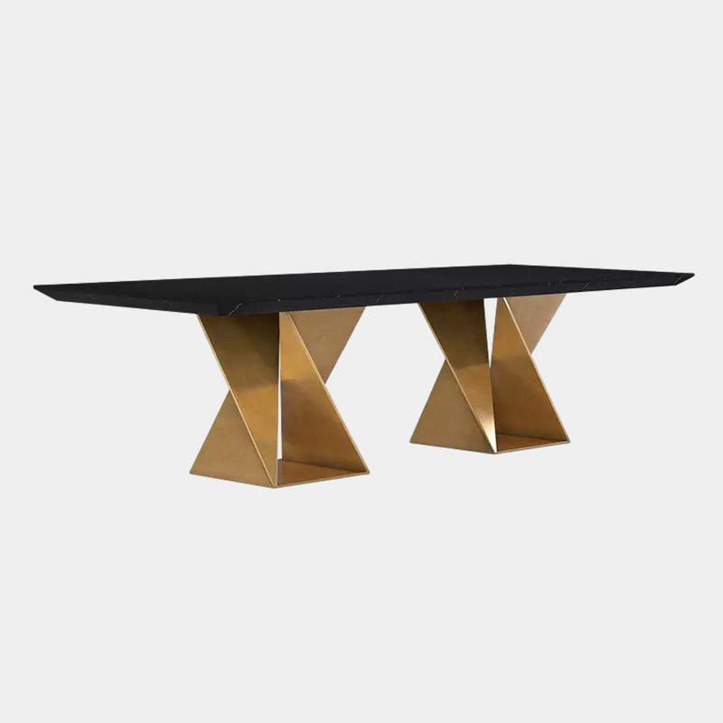 Gold leaf on sale dining table