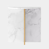 Christopher Guy White Carrara Marble Maubert End Table