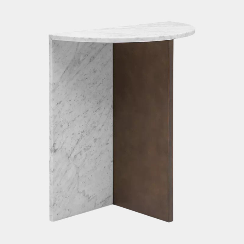 Christopher Guy White Carrara Marble Maubert End Table