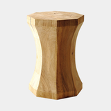 Caffe Latte Cocoa Stool in solid oak