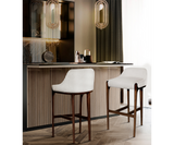Comfortable Bar Chair: The Yemen Features Plush Vellutino.
