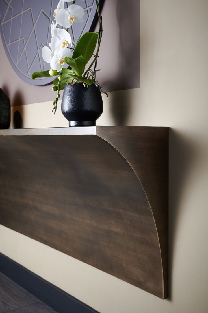 Refined monolithic design - Tropea console for luxury interiors