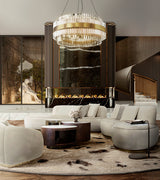 Caffe Latte Cutty Side Table in a room setting