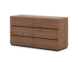 Laskasas Dakar chest of drawers – 6 drawers, Walnut Veneer Matte