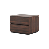Laskasas Dakar Bedside Table in Smoked Eucalyptus with transparent background