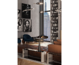 Spire Table Lamp in Nickel - Luxury Bedroom Lighting