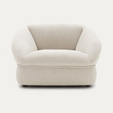 Ditre Italia Alta Armchair in cream textured fabric