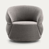 Ditre Italia Clip Armchair in grey velvet, black feet