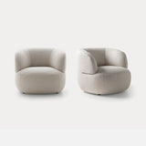 Ditre Italia Isla Armchair in cream textured fabric