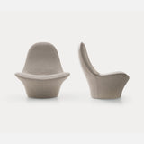 Ditre Italia Manta Armchair in light grey textured fabric