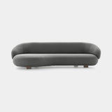 Ditre Italia Pacific Sofa in grey fabric, light brown feet