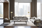 Doria Leather Clad Luxury Armchair in a room setting