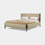 Doria Saddle Leather Luxury Bed, second view